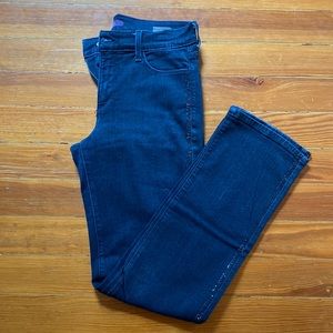 Dark Wash, with Sparkle embellishments on outside seams.